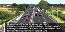 Da giugno scatta il rimborso del pedaggio per cantieri sulle autostrade