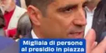 Migliaia di persone al presidio in piazza a Modena