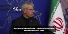 Iran: abbiamo risposto alla proposta di pace Usa, negoziato va avanti