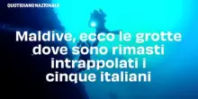 Maldive, ecco le grotte dove sono rimasti intrappolati i cinque italiani