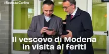 Il vescovo di Modena in visita ai feriti: il video