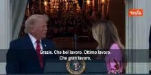 Trump scherza con Melania: C'&egrave; spazio per una sola star in casa, dovr&ograve; sbarazzarmene
