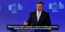 Energia, Dombrovskis: richieste Italia? Valutiamo, ma serve prudenza