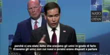 Rubio: "Usa gli unici in grado di gestire accordo di pace Kiev-Mosca"