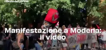 Manifestazione a Modena: il video