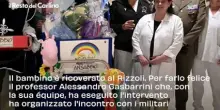 Alessio, operato per un tumore a 11 anni, non pu&ograve; andare alla parata del 2 giugno, ma l'Esercito va a trovarlo.