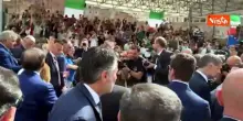 2 giugno, 'Giorgia! Giorgia! Giorgia!', ovazione all'arrivo di Meloni ai Fori Imperiali