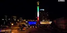 2 giugno, a Kiev il Tricolore si accende sul monumento in piazza Maidan