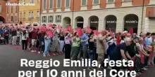 Reggio Emilia, festa per il 10 anni del Core: video