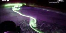 La magia dell'Aurora australe vista dallo spazio
