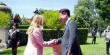Il presidente della Corea del Sud ricevuto da Meloni a Villa Pamphili
