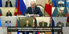 Ucraina, Putin: forze russe mantengono un vantaggio strategico