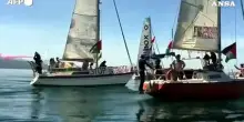 Imbarcazioni navigano sul Lago di Ginevra per Gaza: protesta in vista del G7