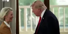 Al G7 la sessione su Kiev con Zelensky, Merz regala a Trump la maglia della Germania