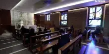 La camera ardente del cardinale Ruini al Seminario romano