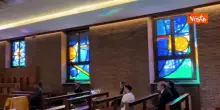 Camera ardente del Cardinal Ruini nella Cappella del  Seminario Romano, immagini