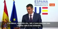 Solidariet&agrave; di S&aacute;nchez a Meloni: Non saprei nemmeno come definire l'attacco di Trump