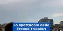 Lo spettacolo delle Frecce Tricolori a Bellaria. Il video