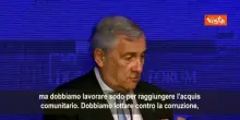 Tajani: S&igrave; a Ucraina e Moldavia nell'Ue, ma serve lotta alla corruzione