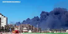 Fiamme a  Canet-en-Roussillon