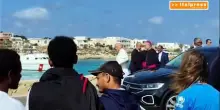 Papa Leone a Lampedusa benedice targa al molo Favaloro intitolata a Bergoglio