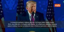 Trump: Parliamo inglese perch&eacute; &egrave; la lingua delle nostre origini