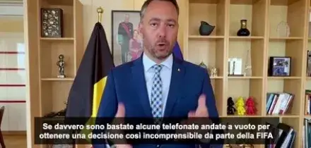 Ministro Esteri Belgio a Fifa: in discussione principi calcio e sport