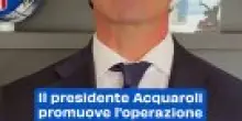Il presidente Acquaroli promuove l'operazione 'Marche Sicure': video