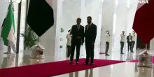 Damasco, il presidente siriano Ahmed al-Sharaa riceve Macron