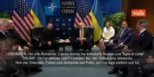 Trump indica Zelensky e chiede a cronisti: Avete domande per Putin? Dopo lo chiamo e gliele giro SOT