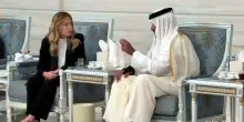 Qatar, Meloni a Doha alla cerimonia condoglianze Emiro Padre Al Thani