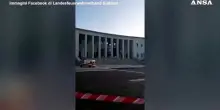 Crolla parte del palazzo del tribunale di Bolzano