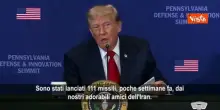 Trump: Lanciati 111 missili contro la portaerei Lincoln tutti abbattuti facilmente in mare