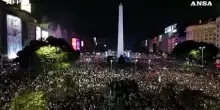 Mondiali, Buenos Aires festeggia l&rsquo;Argentina in finale