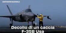 Decollo di un caccia F-35B Usa