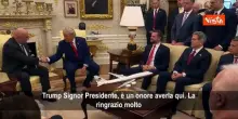 Presidente del Libano Aoun a Trump: Lei &egrave; un grande Presidente. Il tycoon: Sa bene come prendermi