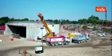 Complanarina di Modena, Aspi chiude in anticipo posizionamento nuovo sottopasso. Ecco il timelapse
