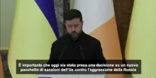 Zelensky ringrazia l'Ue per 21esimo pacchetto sanzioni alla Russia