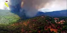 Le immagini aeree dell'enorme incendio in Spagna