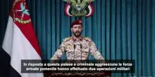 Gli Houthi rivendicano attacchi contro impianti sauditi su Mar Rosso