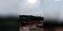 Incendio sul Gargano, Canadair in azione a Peschici