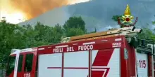 A Maratea sotto controllo l'incendio della vegetazione