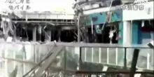 Terremoto in Giappone, i danni all&rsquo;interno del centro commerciale distrutto