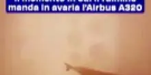 Il momento in cui il fulmine manda in avaria l'Airbus A320