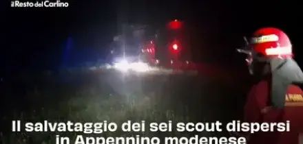 Il salvataggio dei sei scout dispersi in Appennino modenese: il video