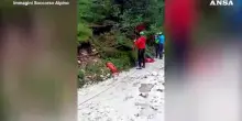 Frane e danni per maltempo in Val di Fassa, turisti evacuati