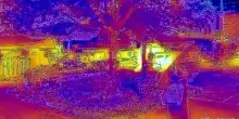 Ondata di caldo in Corea del Sud: Seoul vista tramite una termocamera