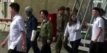Il presidente di Taiwan ispeziona le esercitazioni della Marina