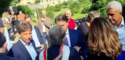 Sant'Anna Stazzema, Conte visita il borgo della strage nazifascista