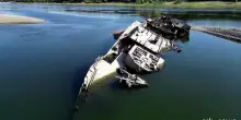 Il Danubio in siccit&agrave; porta alla luce relitti di una flotta nazista